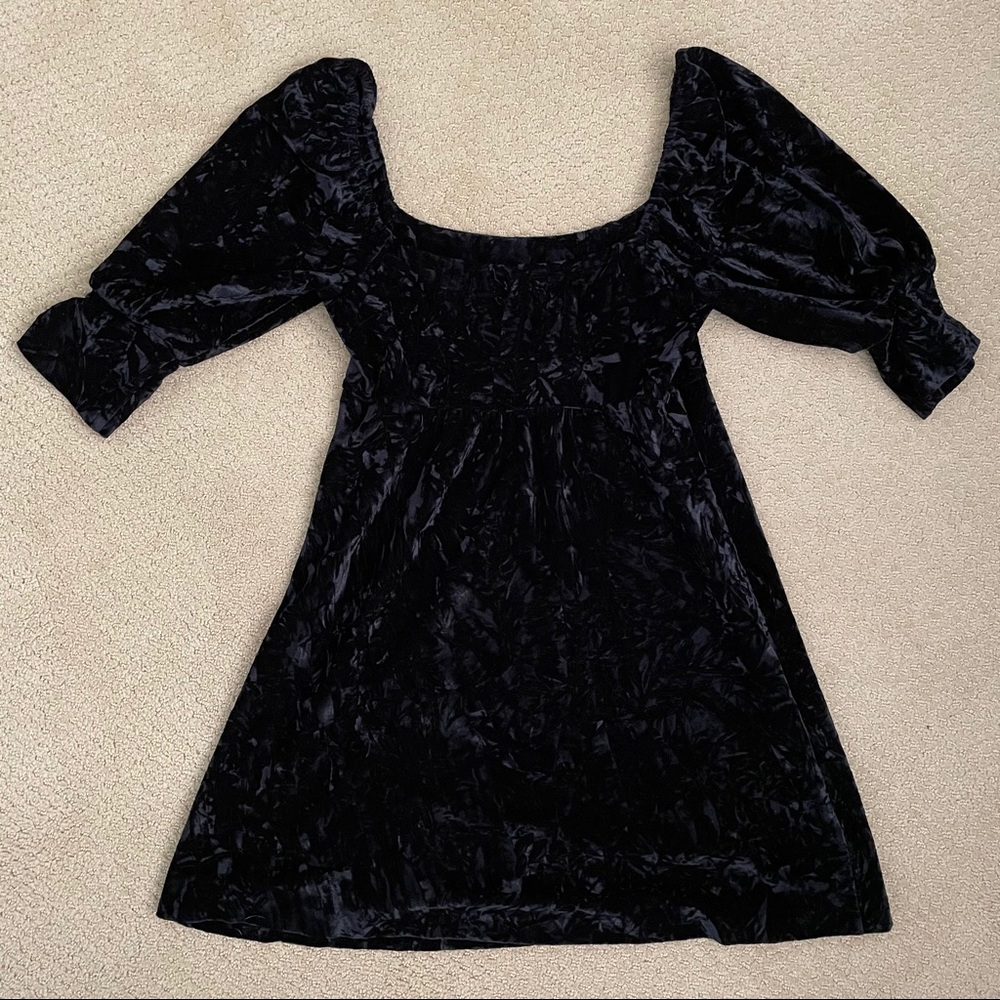 Betsey Johnson Vintage Crushed Velvet Minidress